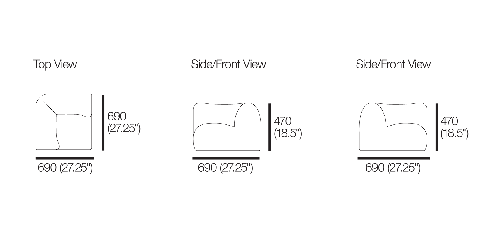 1977 Mini Corner Chair