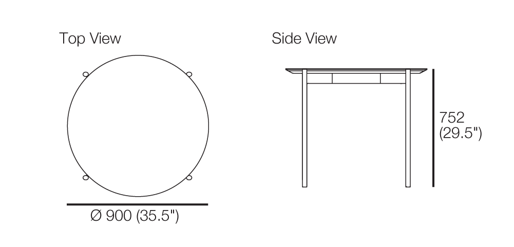 Eto Marble Round Dining Table 900