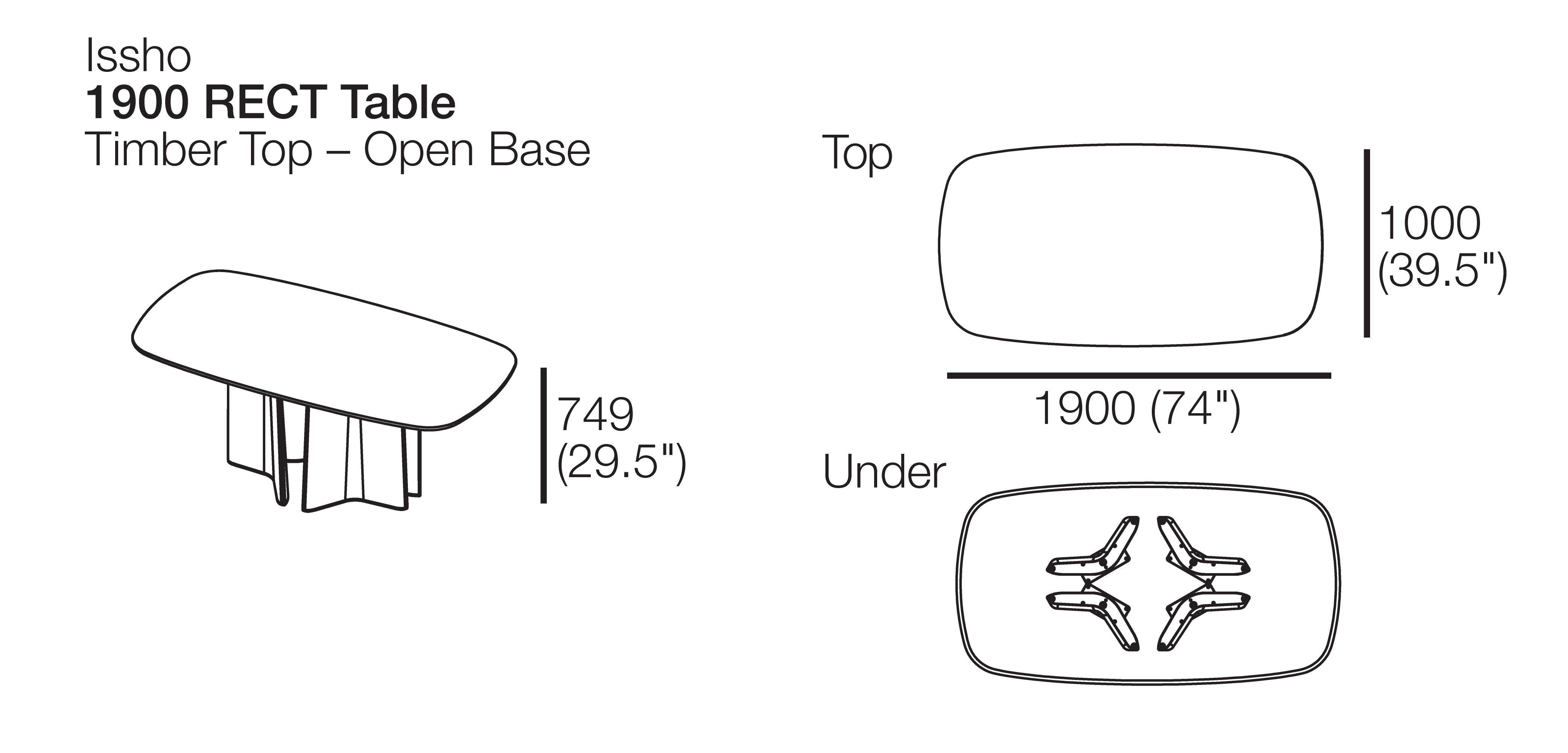 Issho 6 Seater Dining Table