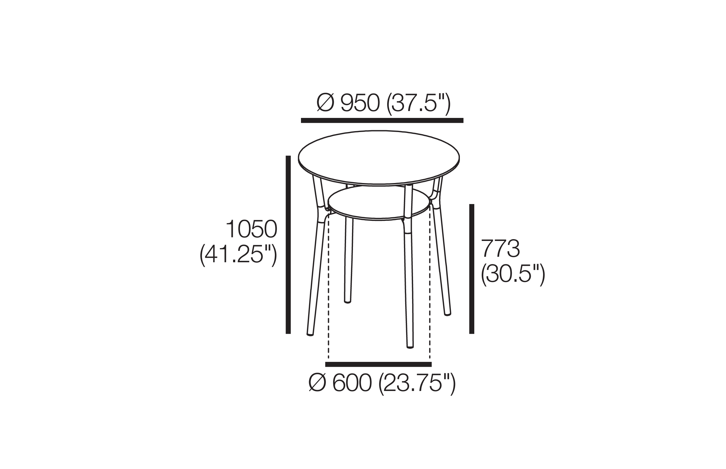 Olive Outdoor Bar Table