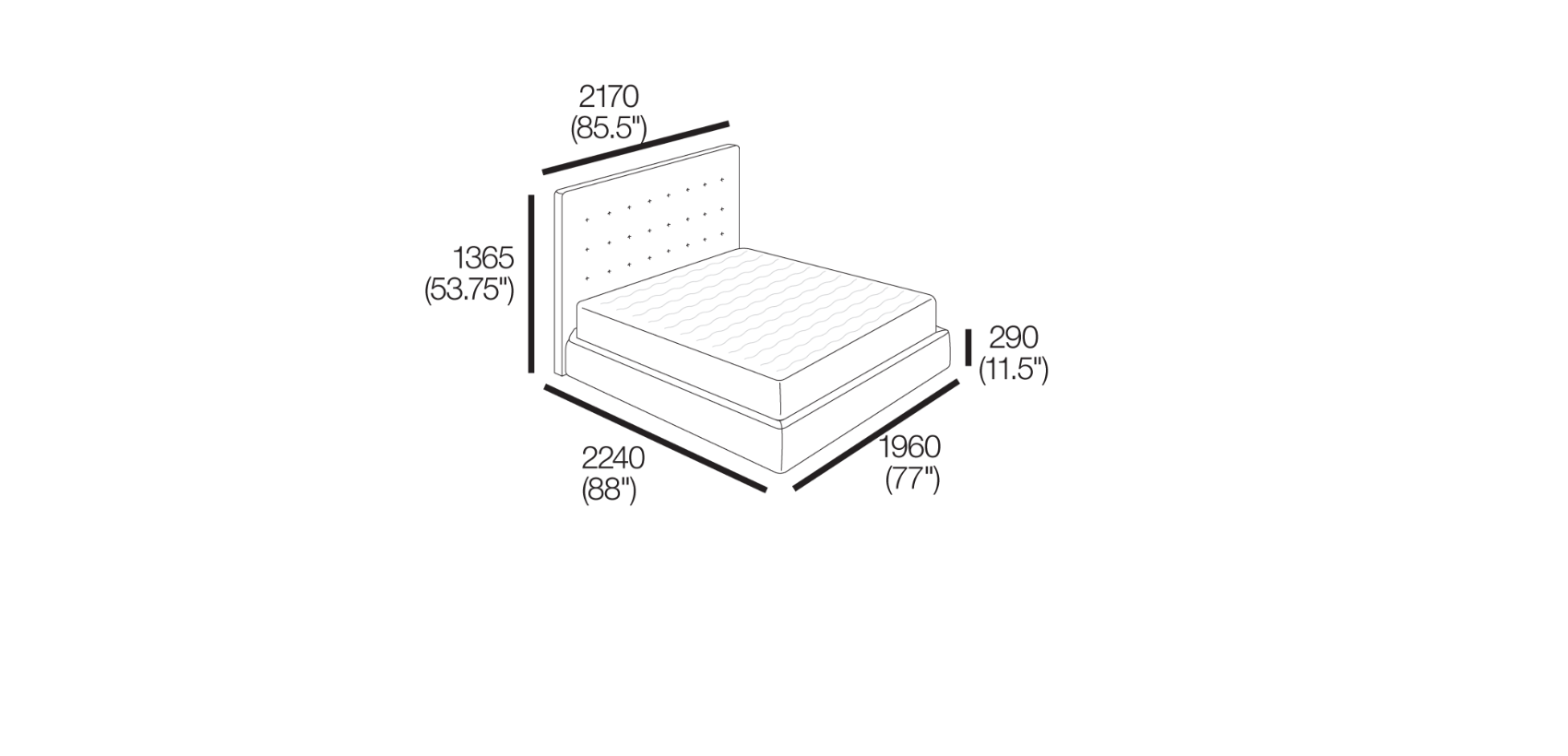 Serenade Grand Storage Bed - King Size