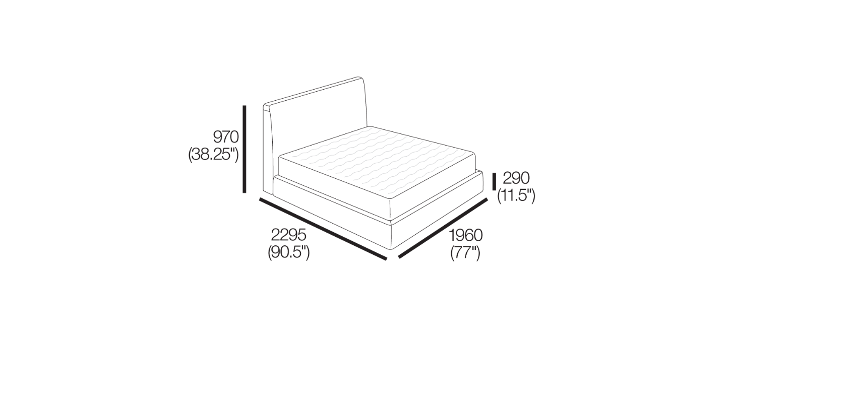 Promenade Grand Storage Bed - King Size