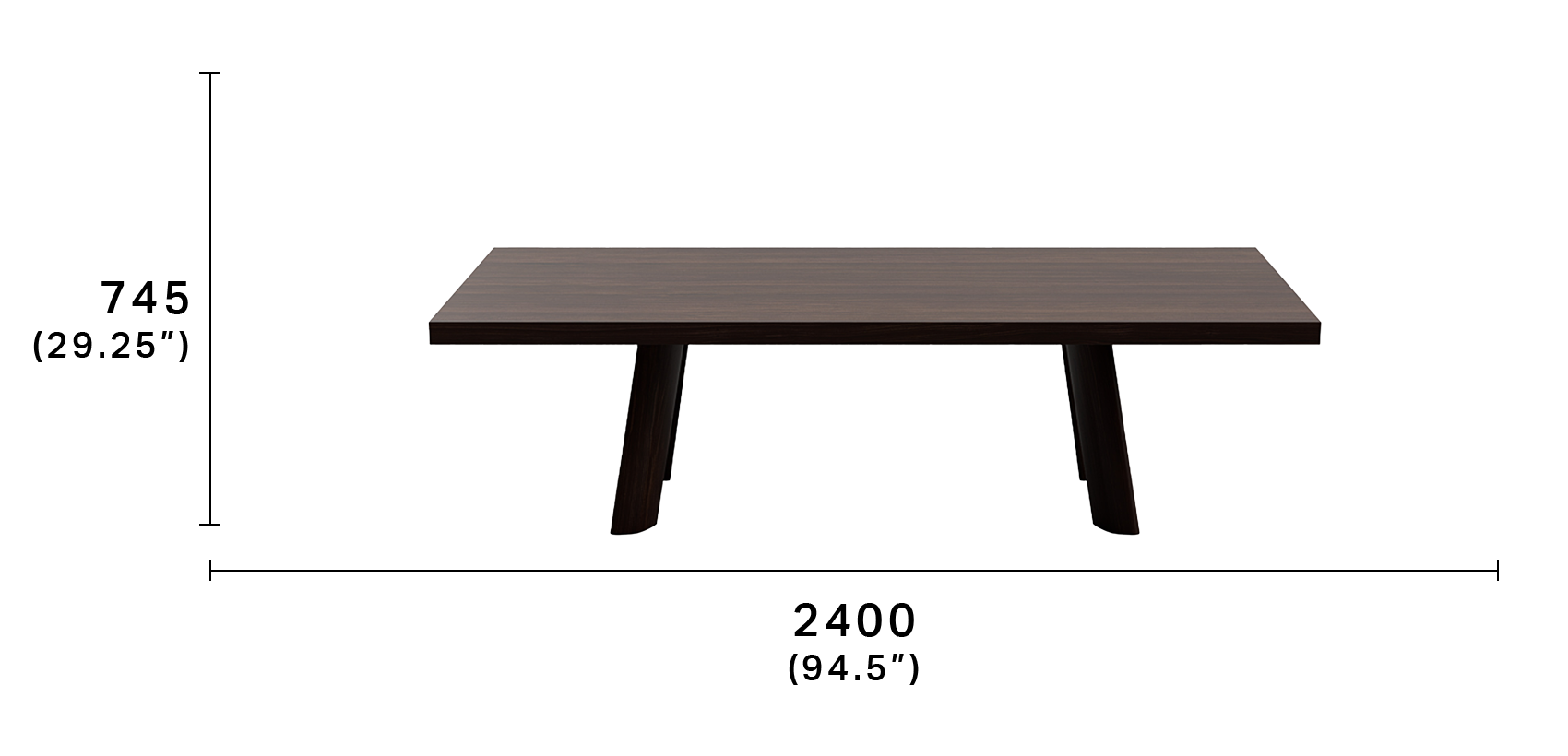 Heritage Dining Table 8 Seater – Smoked Oak