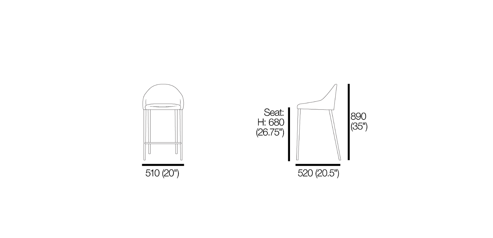 Quay Counter Stool