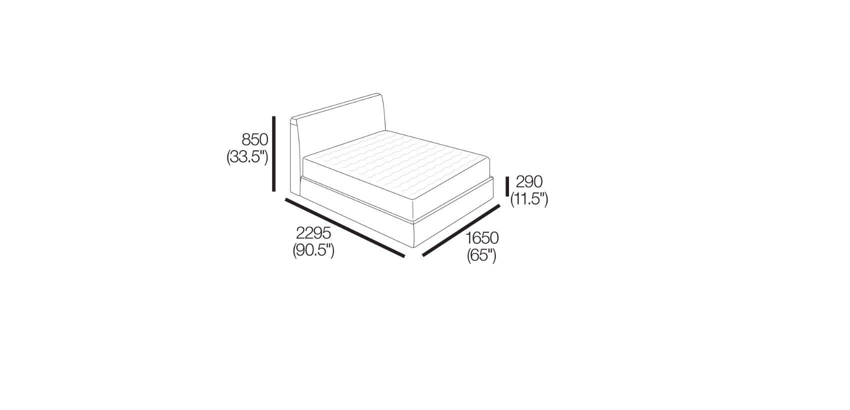 Promenade Storage Bed - Queen Size