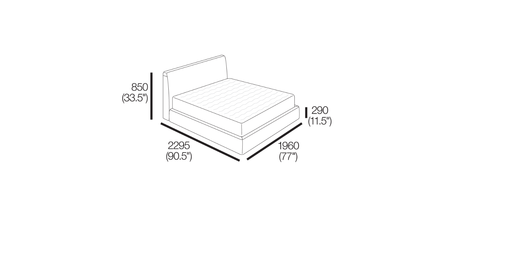 Promenade Storage Bed - King Size