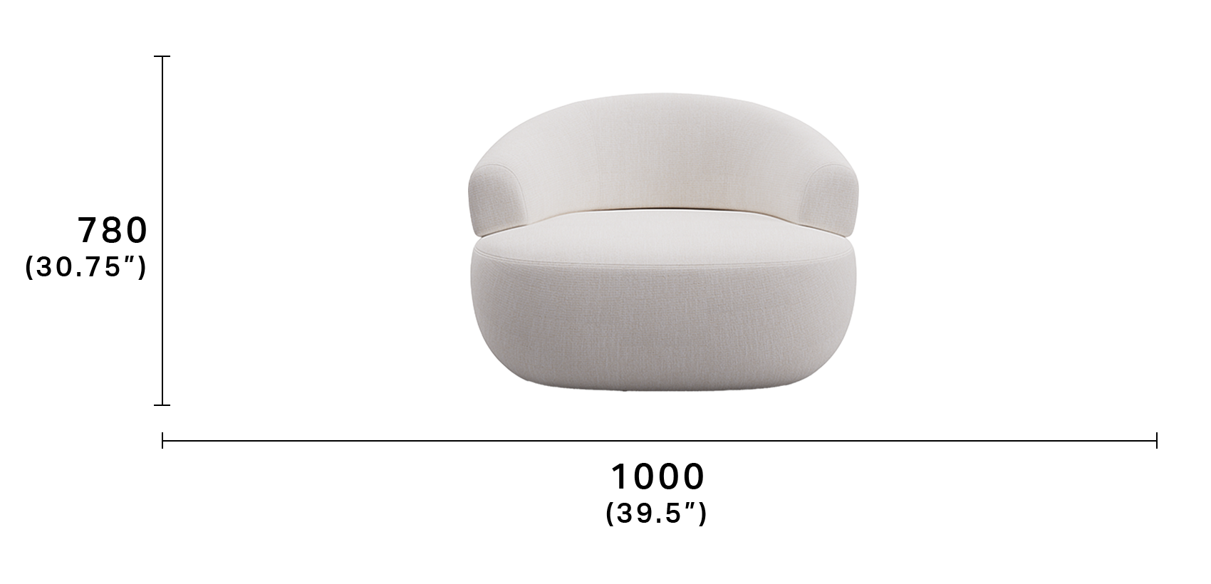 Aura Swivel Lounge Chair