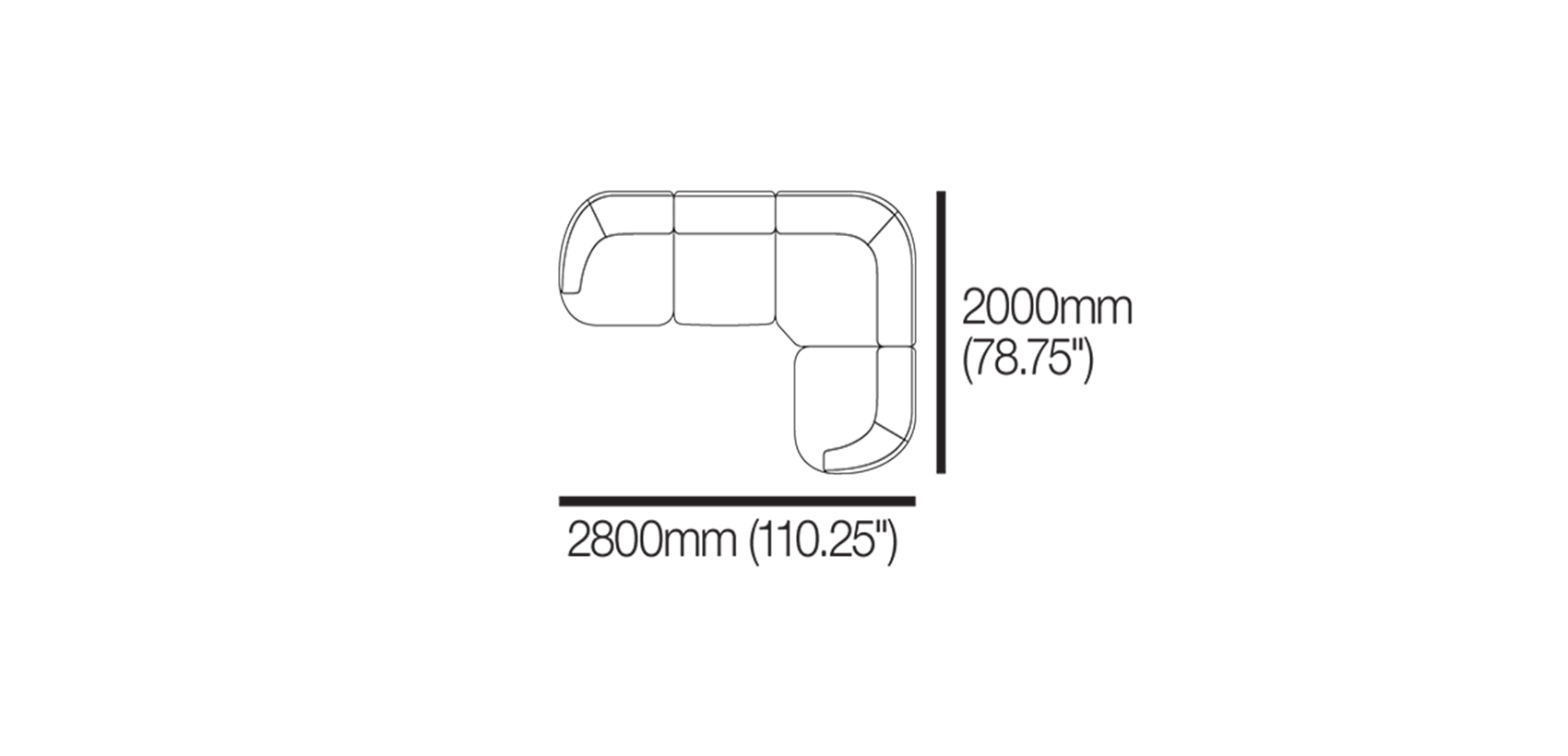 Aura L Shape Modular Sofa