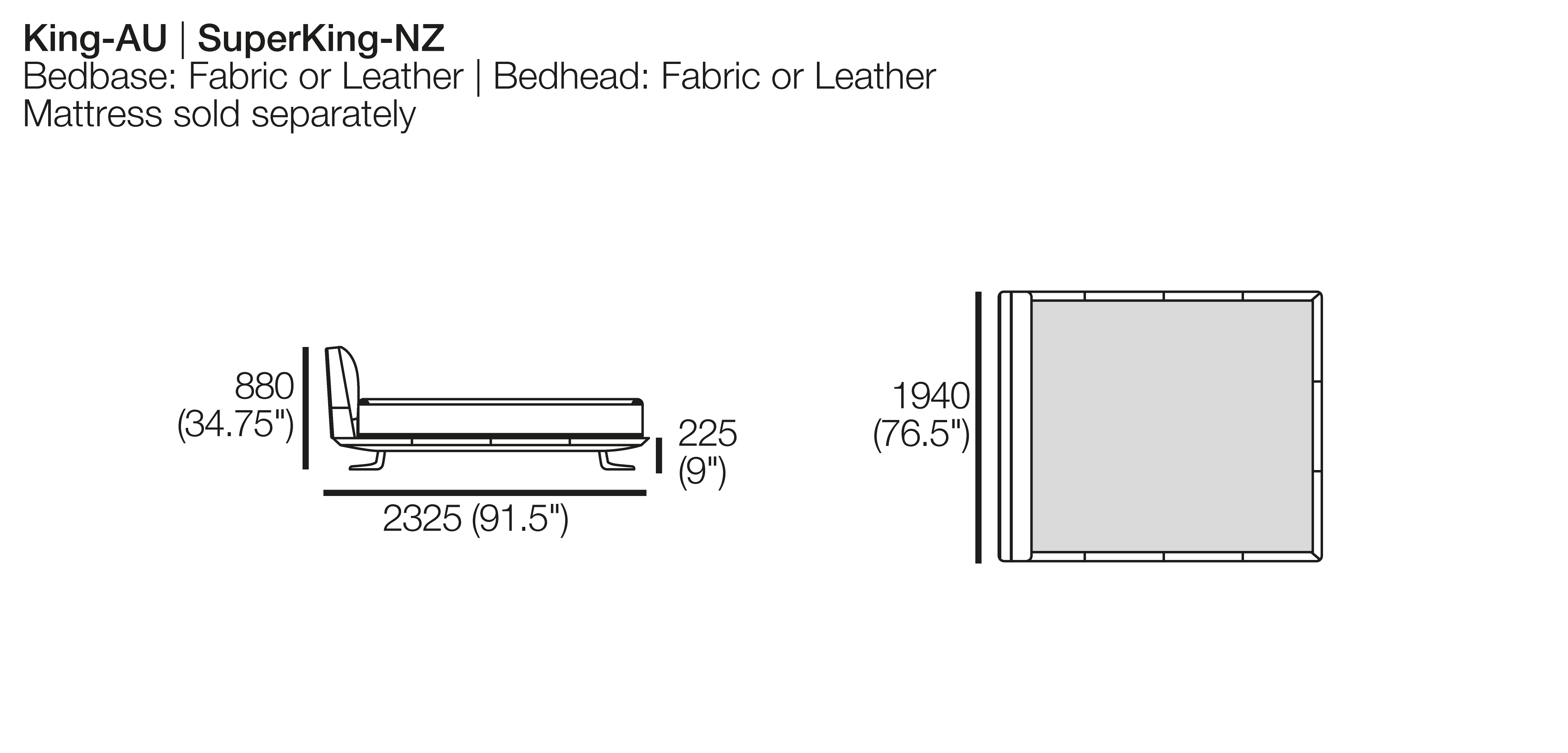 Bellaire Bed - King Size with Smart Pockets®