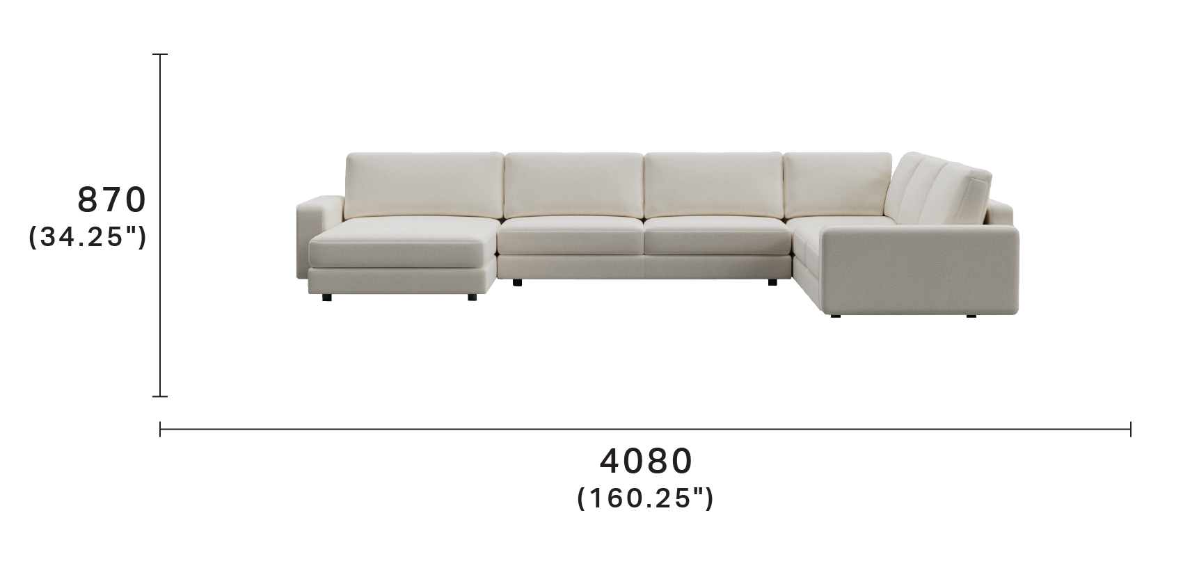 Concerto Modular Corner Sofa with Chaise