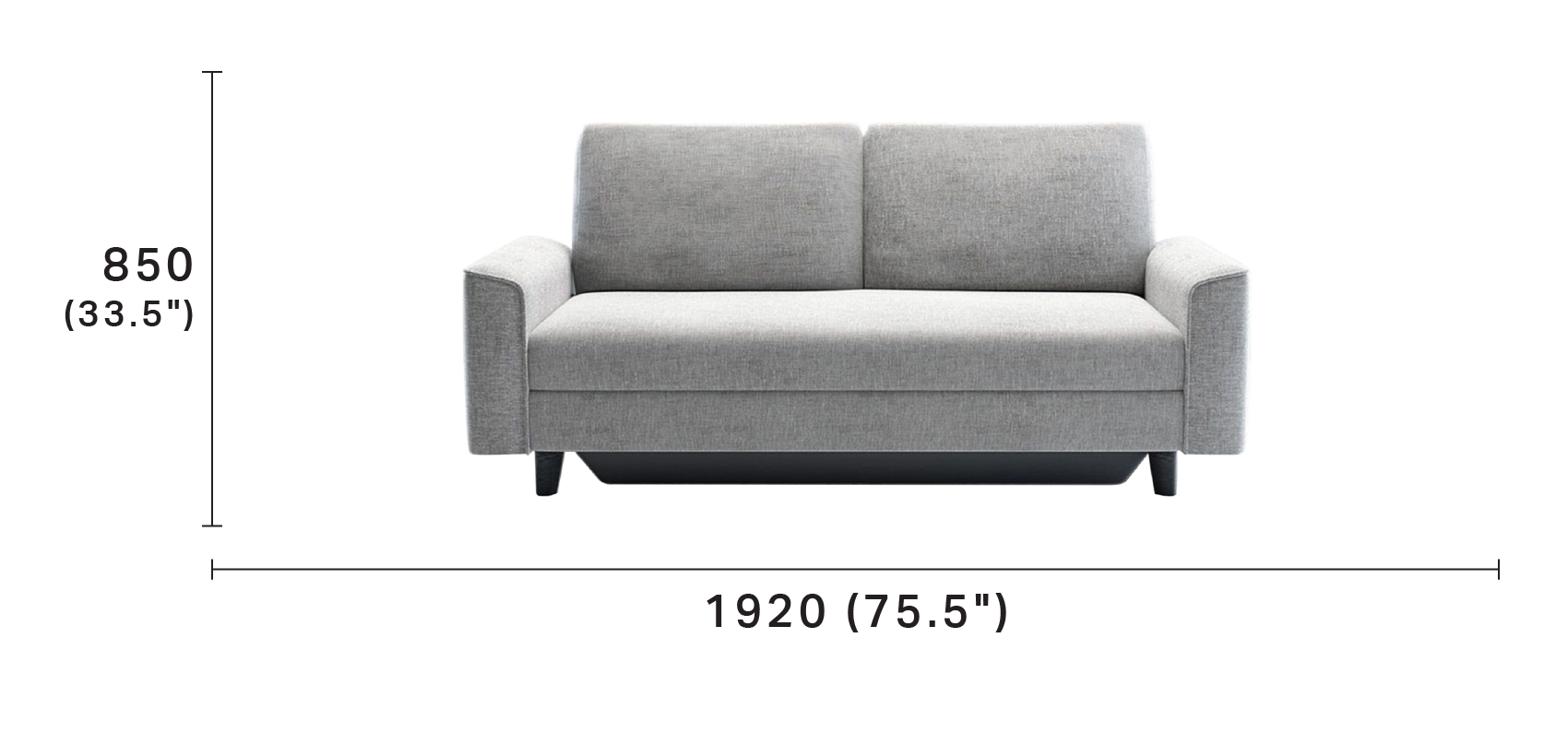 Delta 2 Seater Sofa with Storage