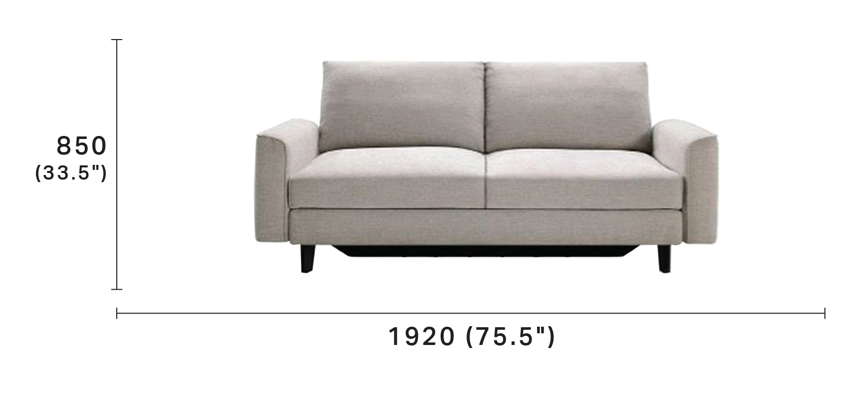 Delta 2 Seater Sofa with Storage