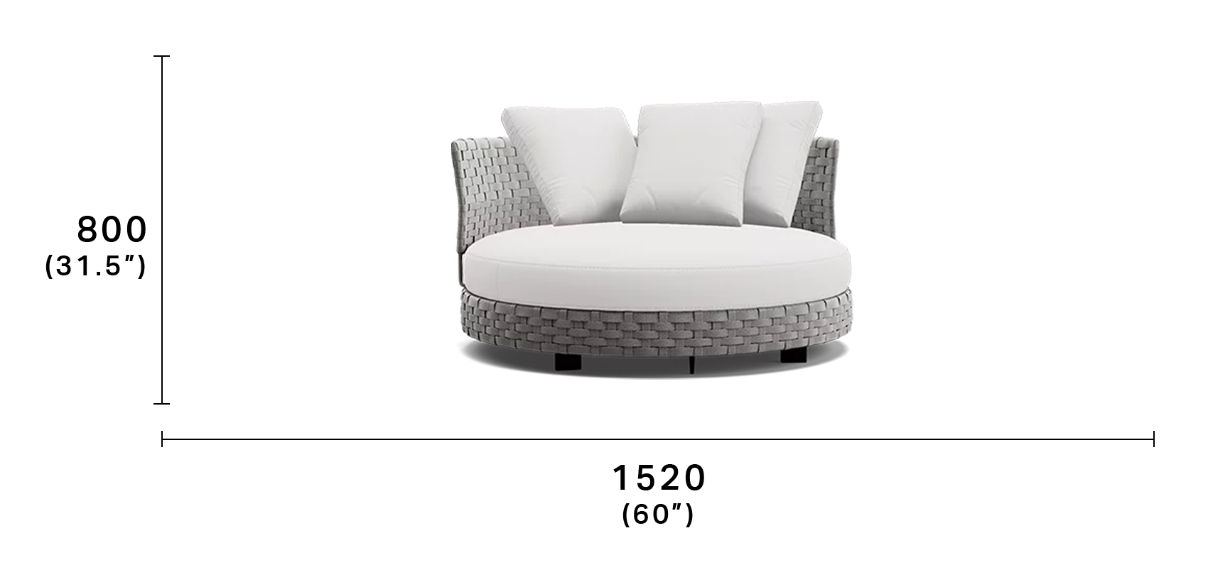 Delta Outdoor Circle Sofa