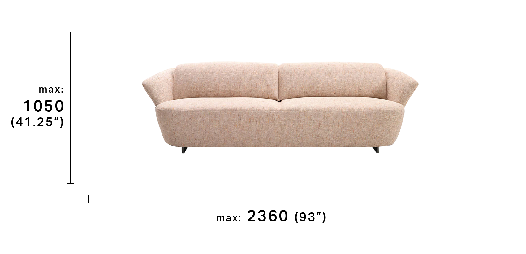 Fleur 2.5 Seater Sofa