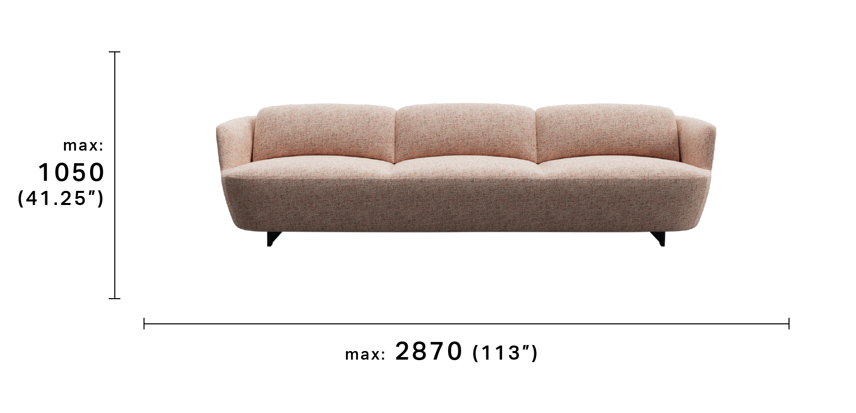 Fleur 3 Seater Sofa