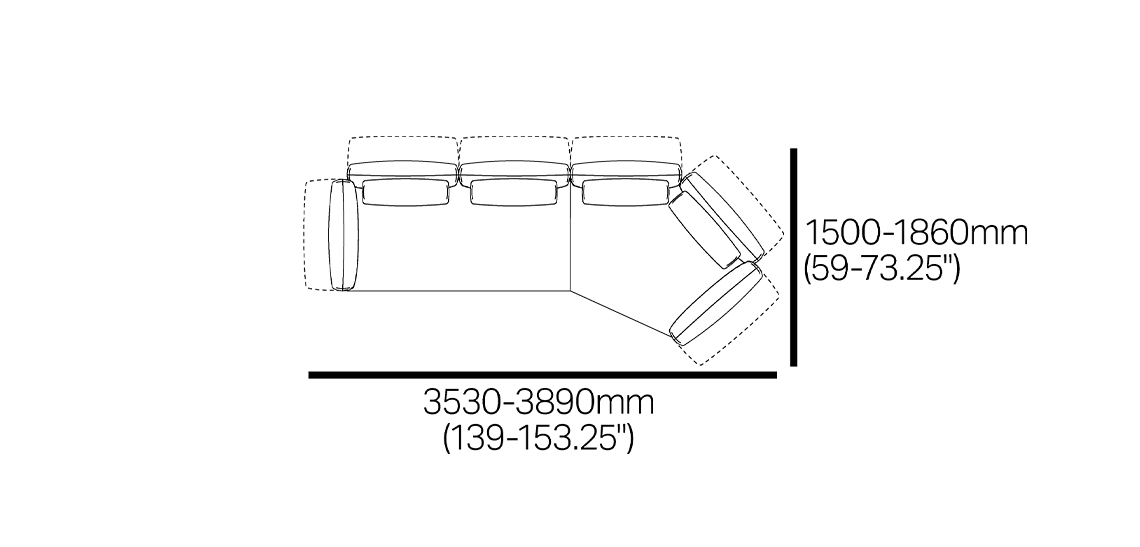 Haven Modular Sofa with Keystone Chaise
