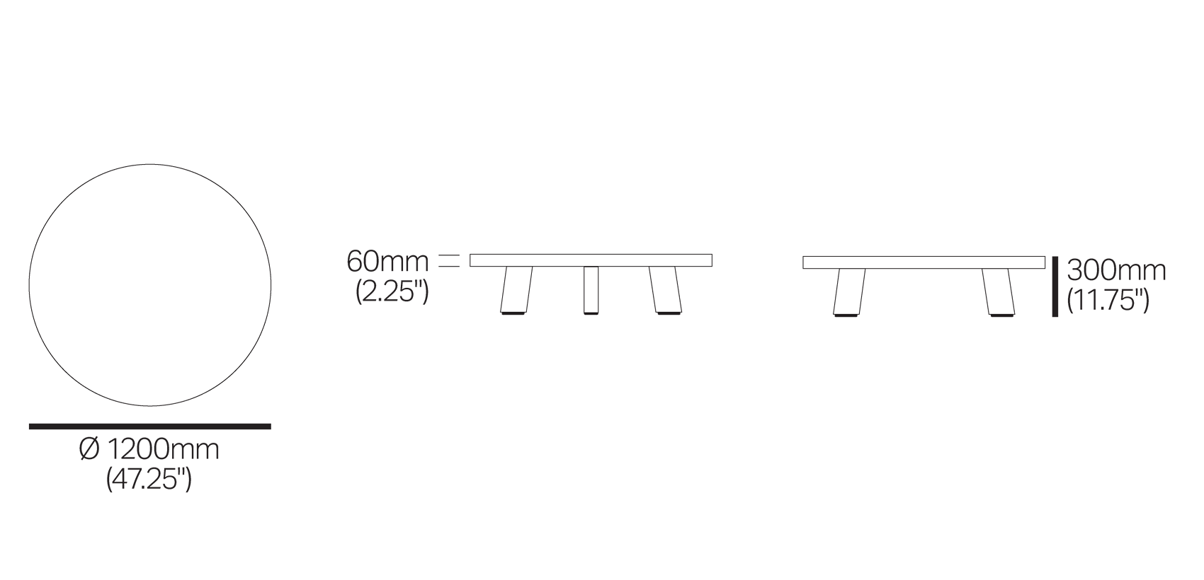 HRTGE-COFF TBL RND LRG-----NK-