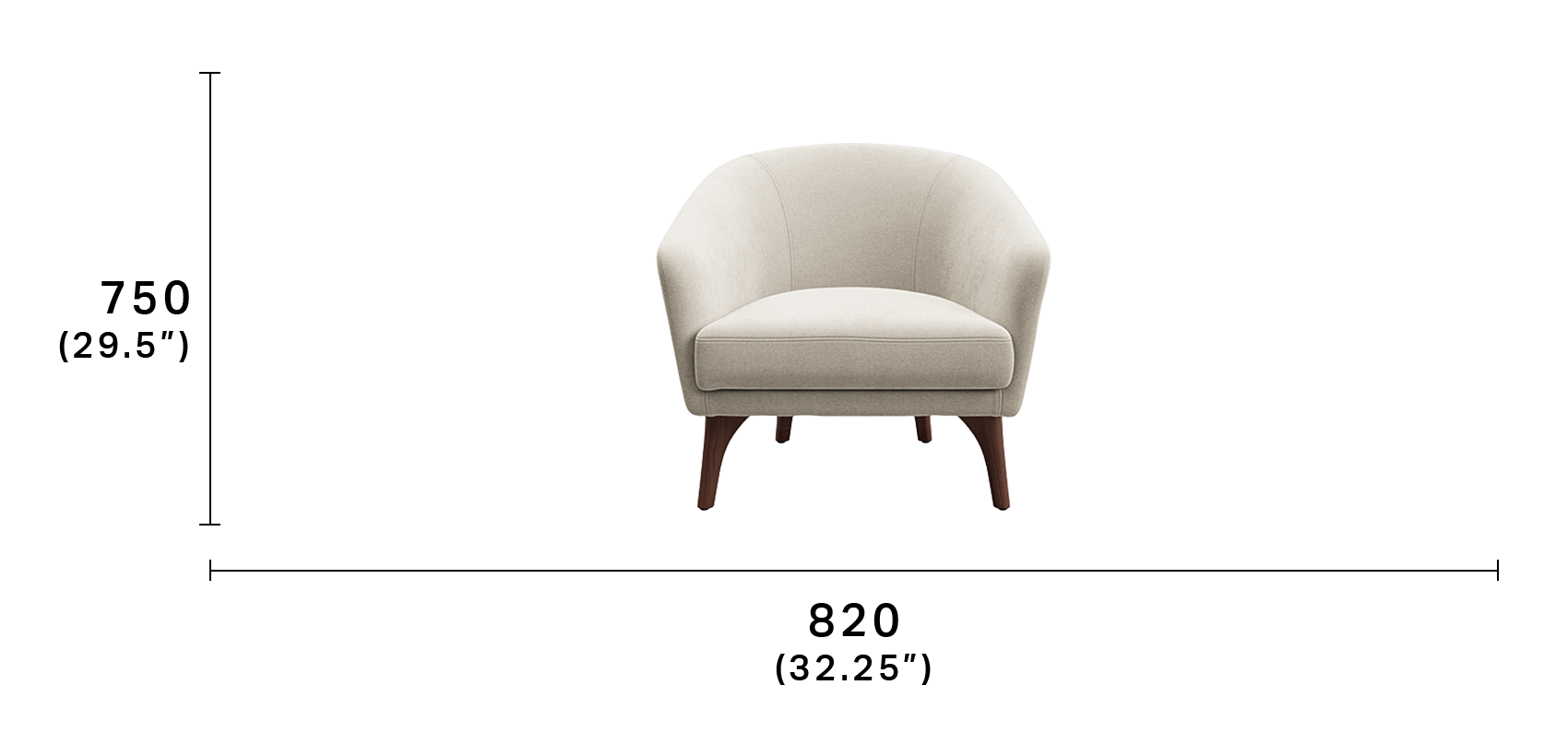 King Boulevard Compact Armchair