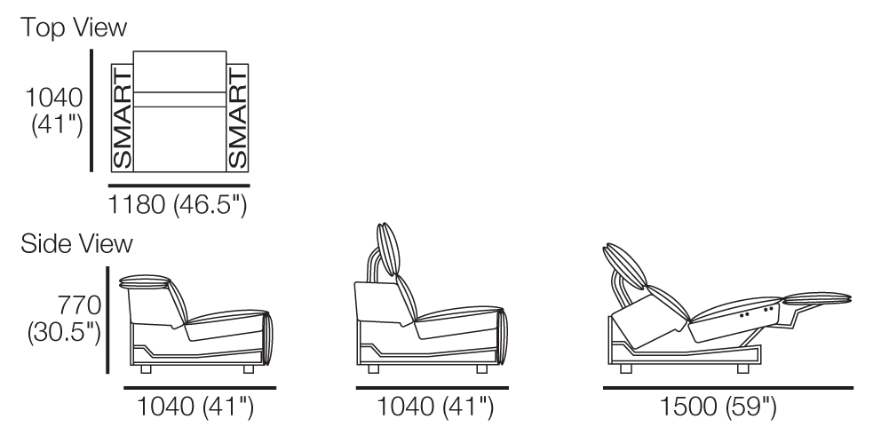 King Cloud III Armchair 800RC Smart