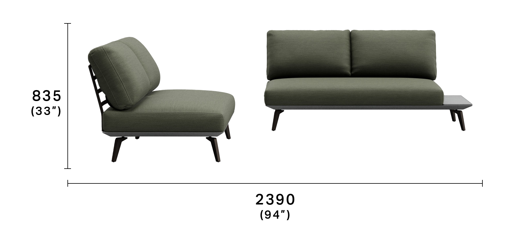 King Cove Two 2 Seater Sofas
