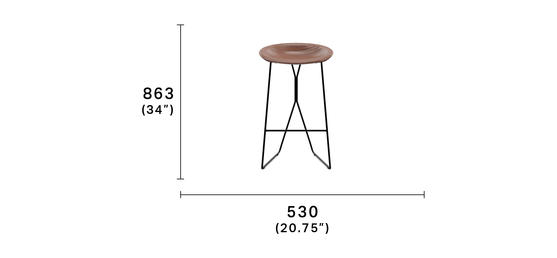 Luna Timber Bar Stool