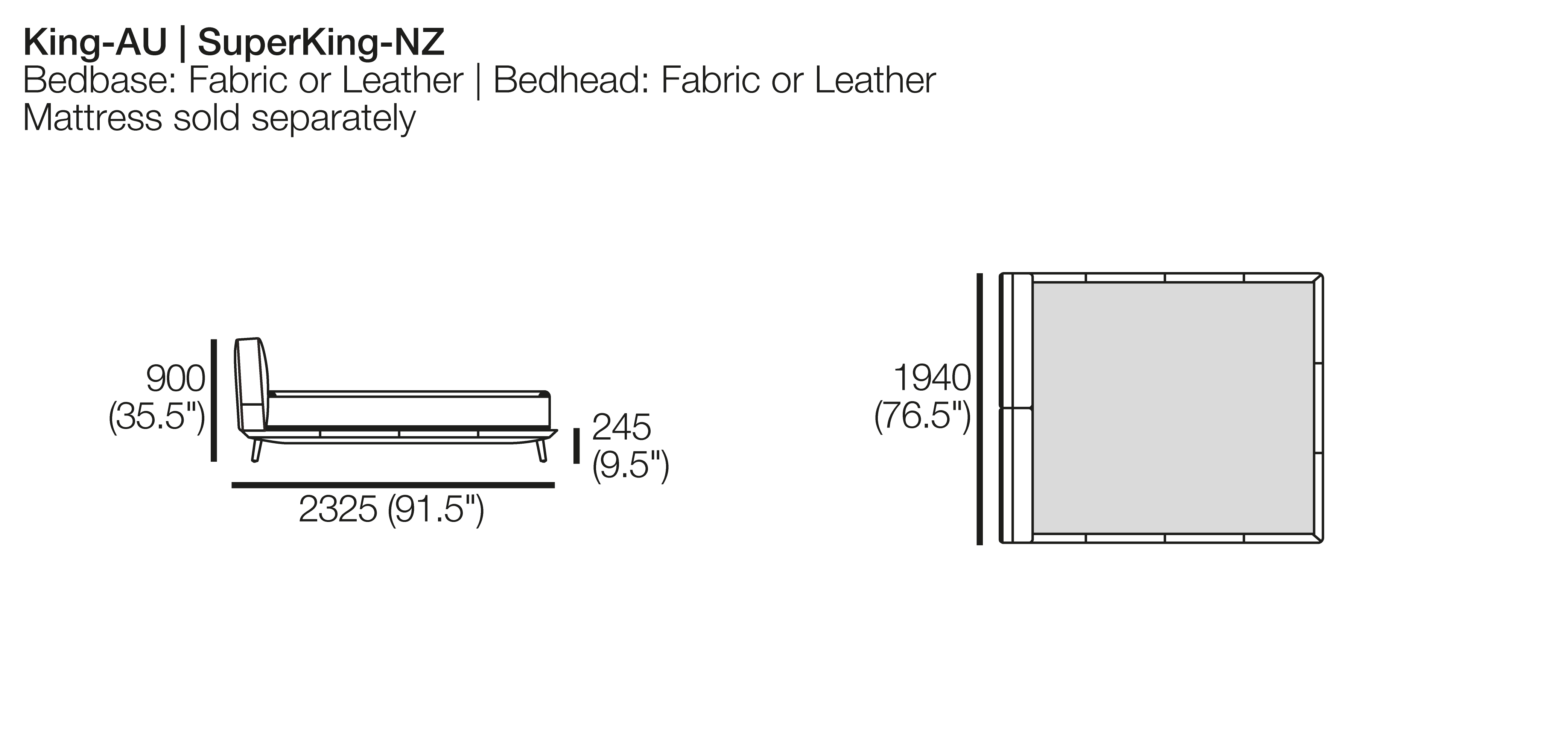 Neo Bed - King Size with Smart Pockets®