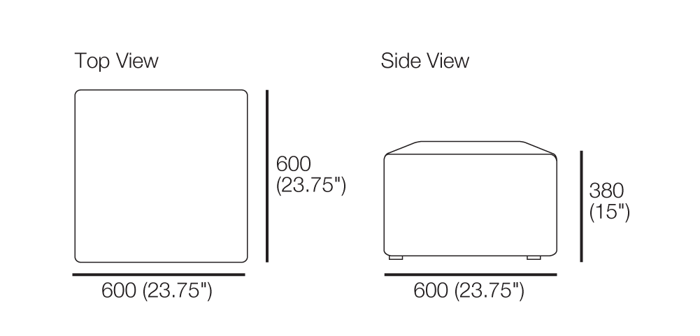 Otto Cube Large Ottoman