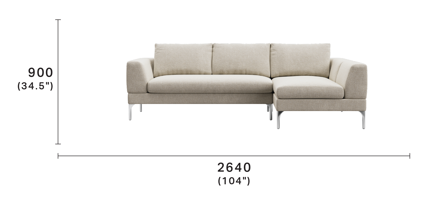 Plaza Modular Sofa with Chaise