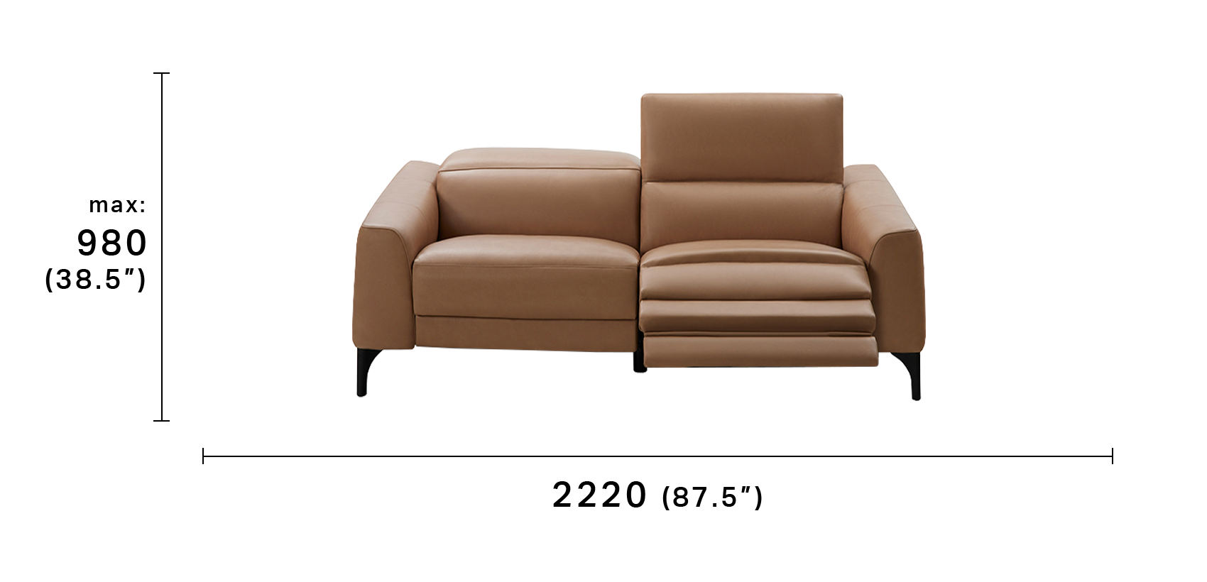 Reo II Recliner 2.5 Seater Smart