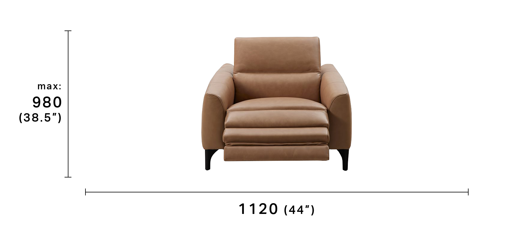 Reo Recliner Armchair with Smart Pockets®