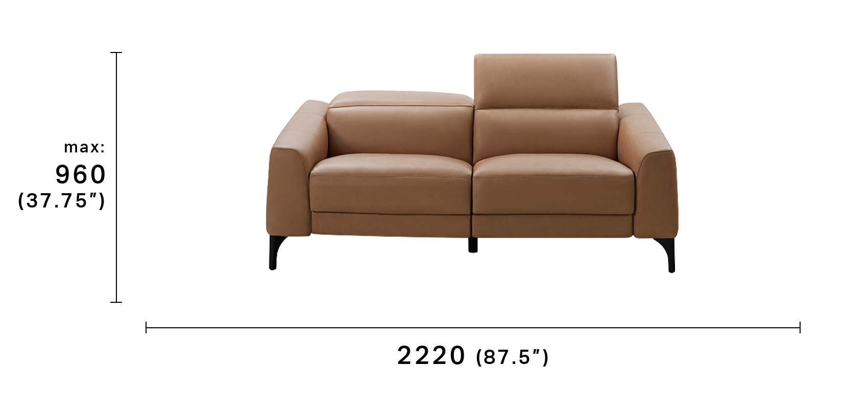 Reo 2.5 Seater Sofa with Smart Pockets®