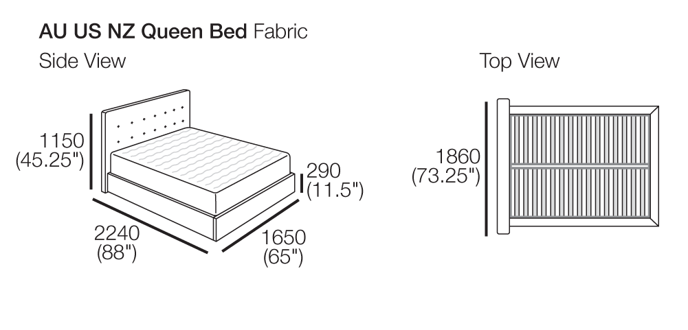 Serenade Soft Storage Bed- Queen