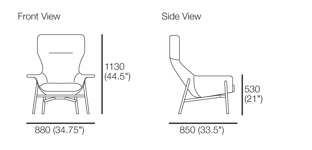 Seymour High Fixed Chair