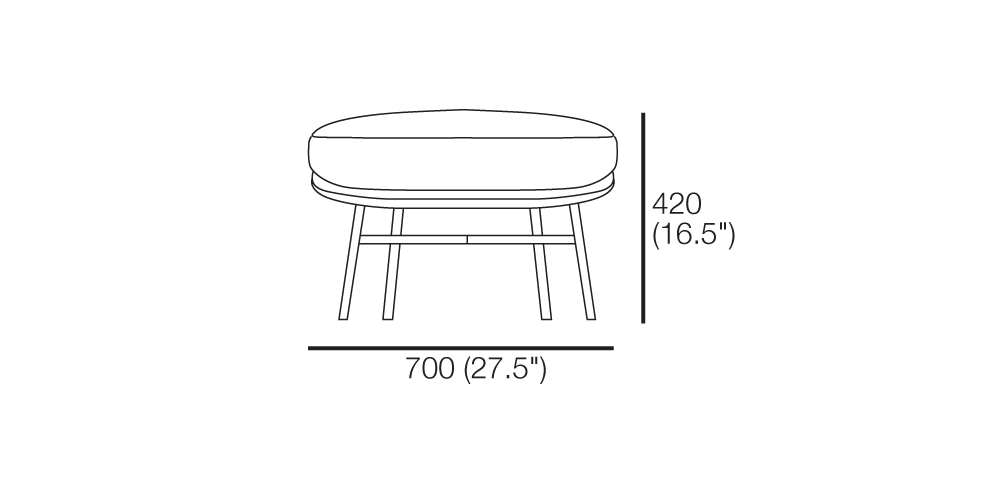 Seymour Foot Stool Fixed