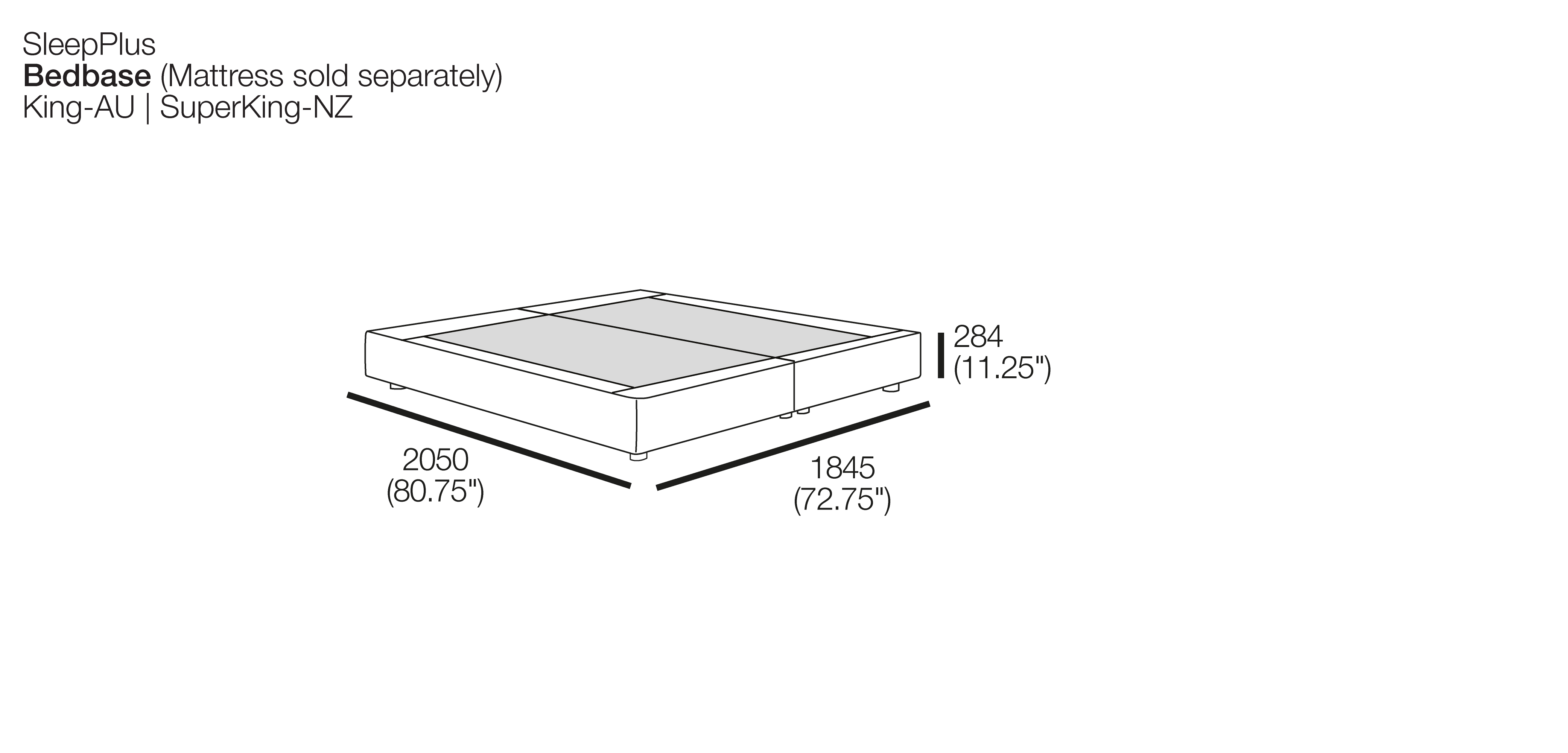 Sleep+® Bed Base - King Size