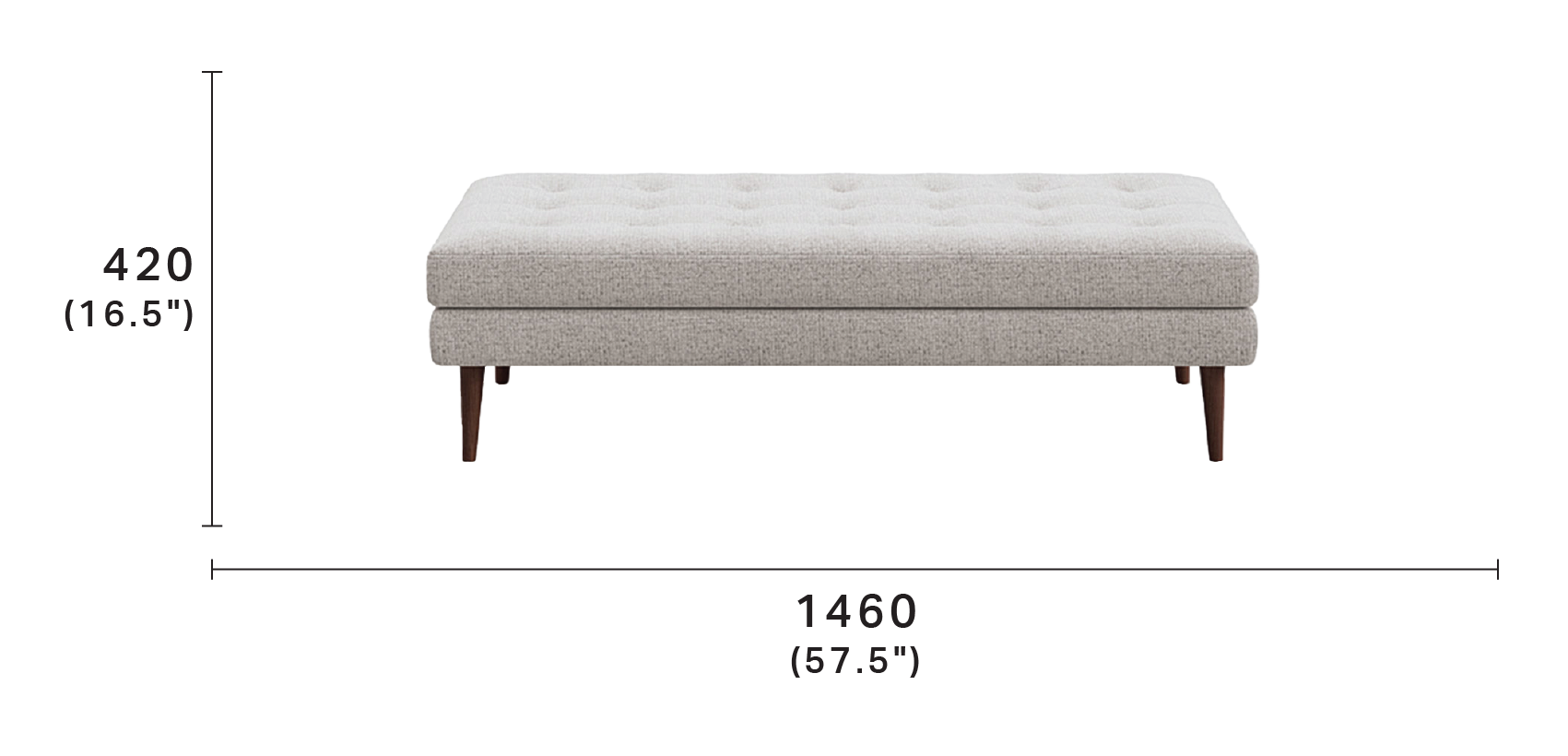 Uno Bench Ottoman