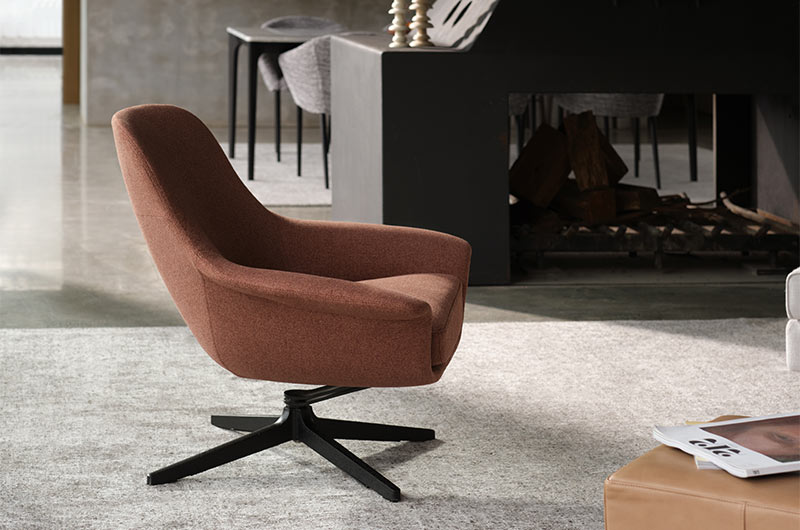 Seymour Chair and Footstool Armchairs & Occasional Chairs Living