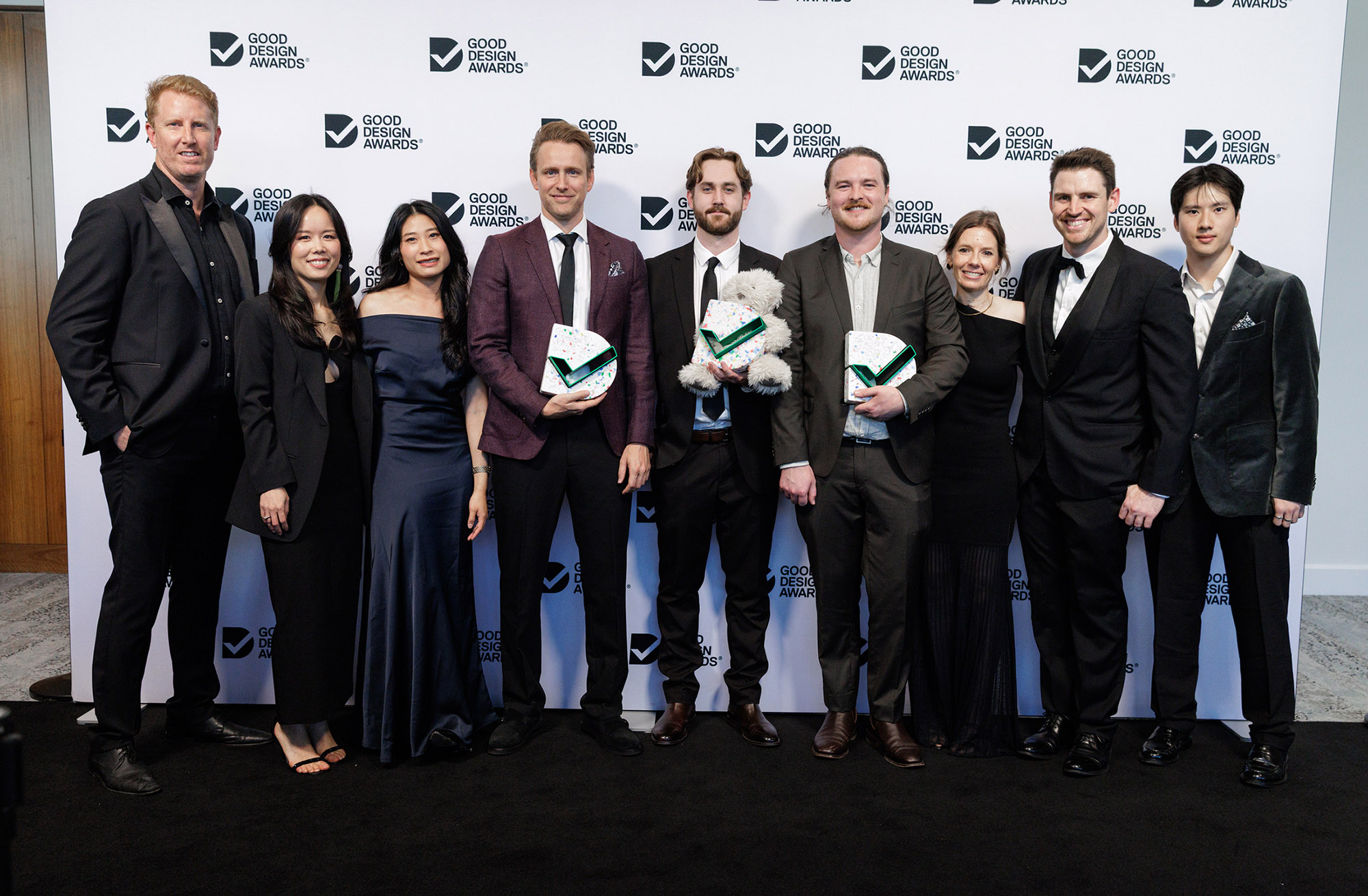 The King Living design team pose for a photograph at the Australian Good Design Awards 2026.