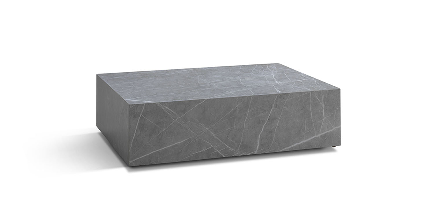 marble block end table