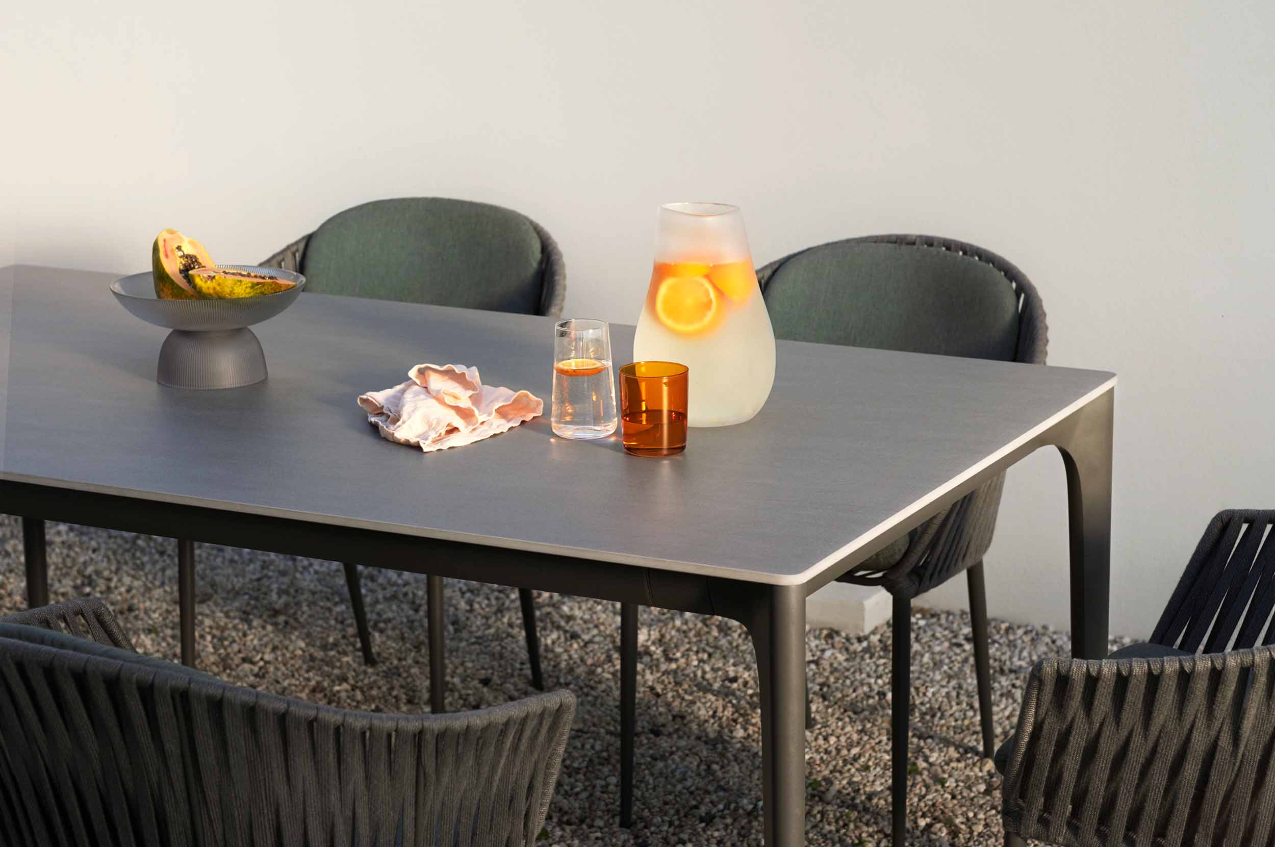 Quay Ceramic 8 Seater Dining Table and Quay Dining Chairs x8 Package