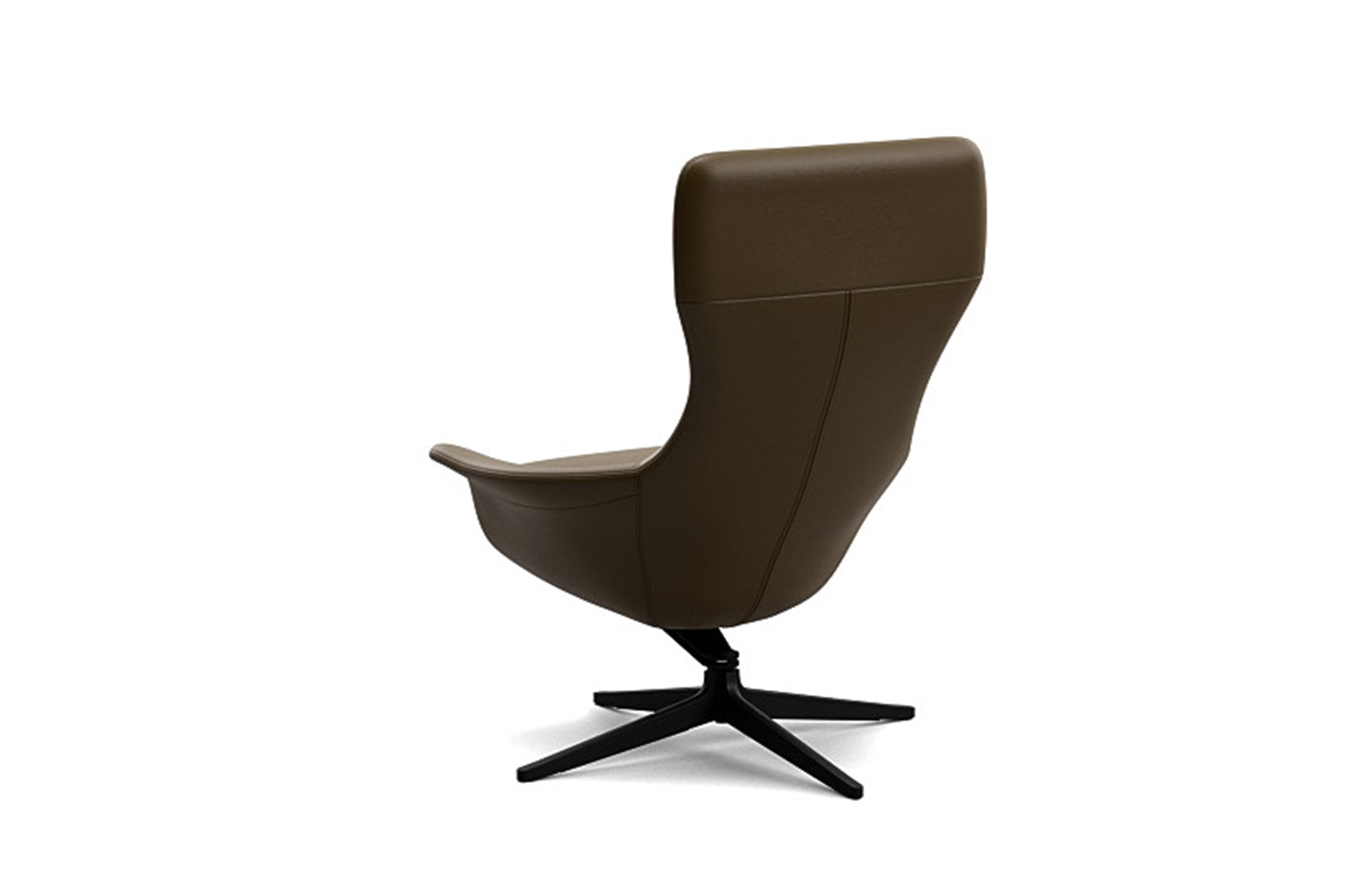 Seymour High Back Swivel Chair and Footstool Package King Living