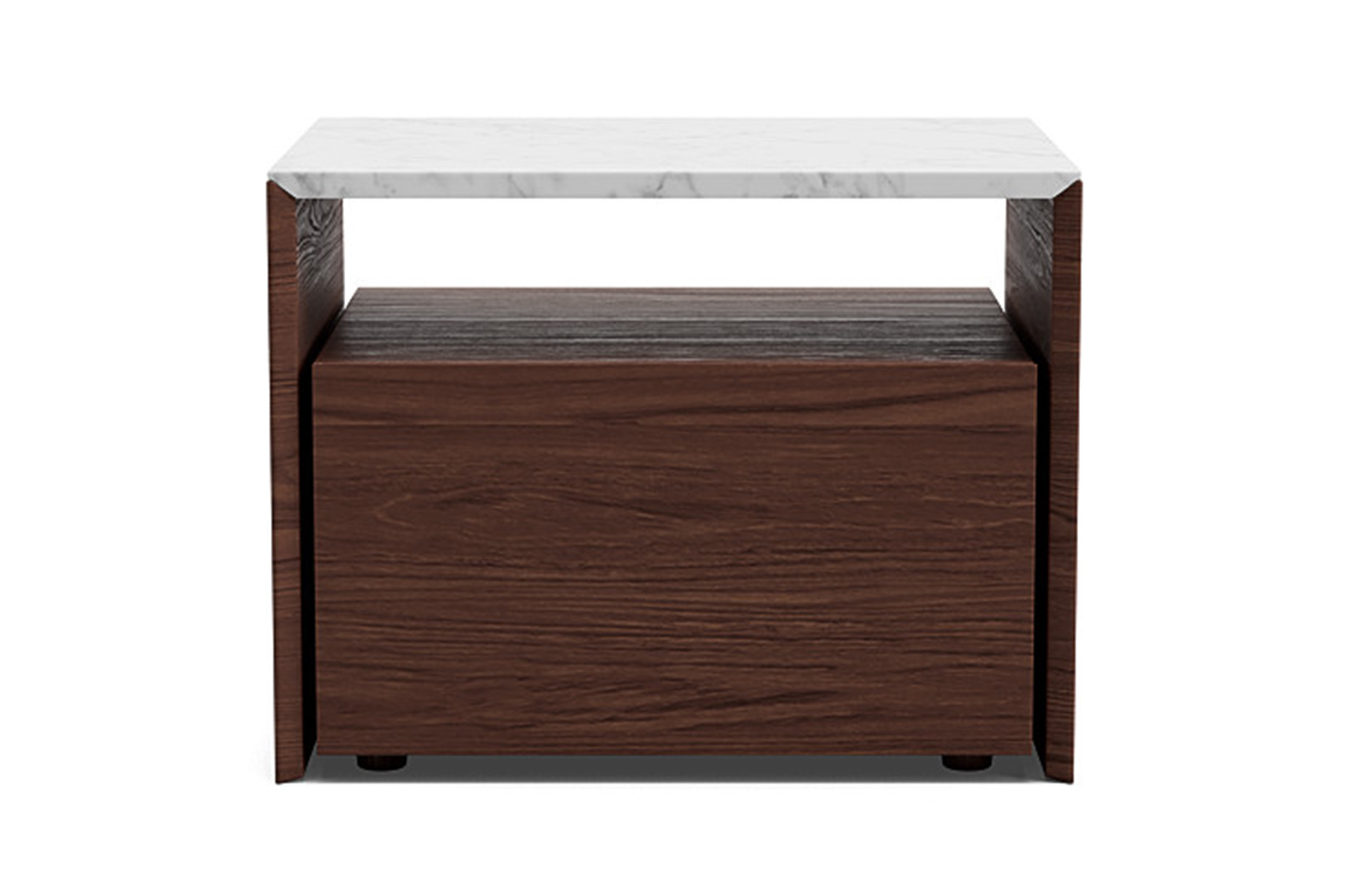 Serenade Marble Bedside Table 550 In Stock King Living