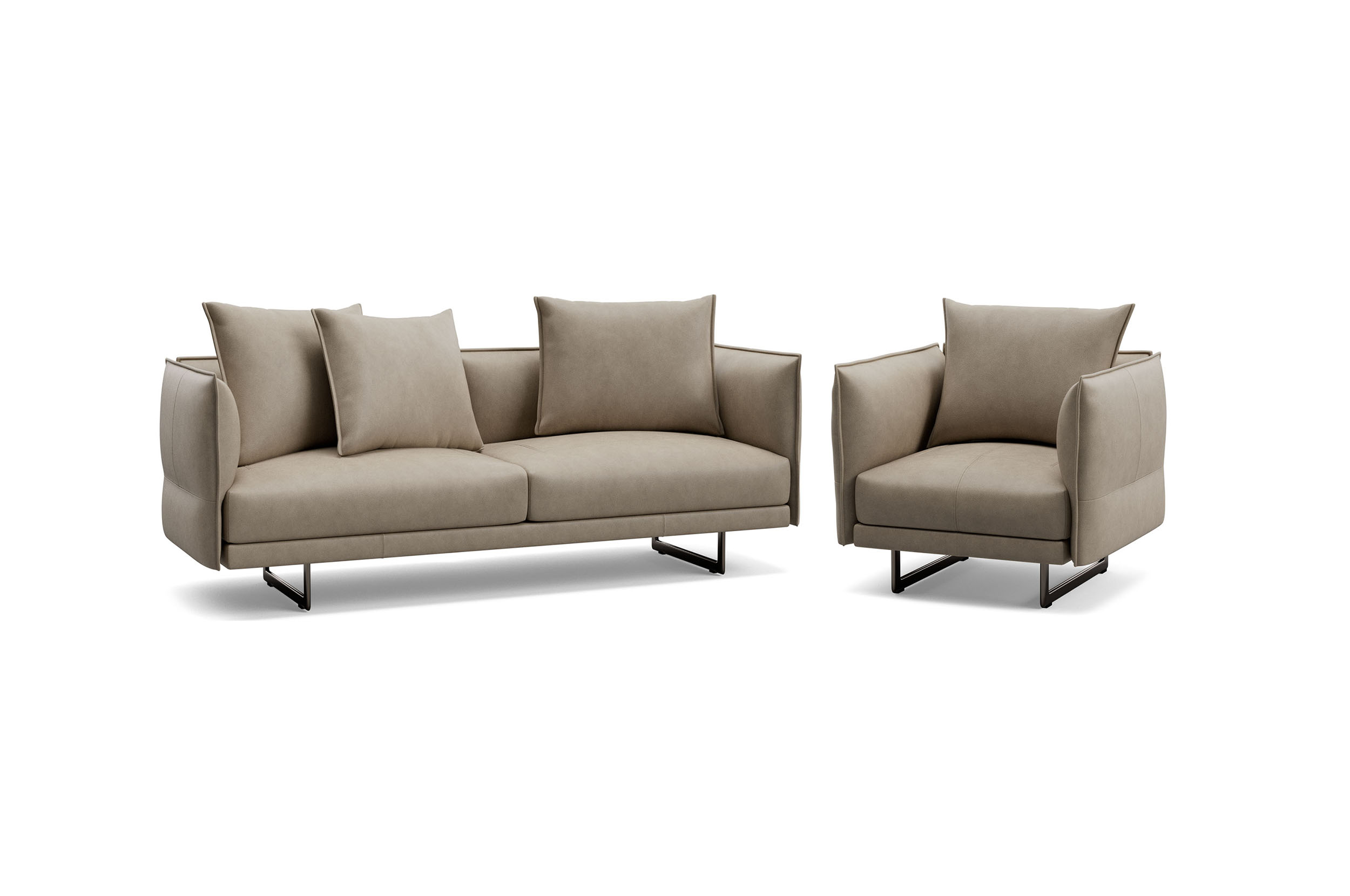 King living leather sale