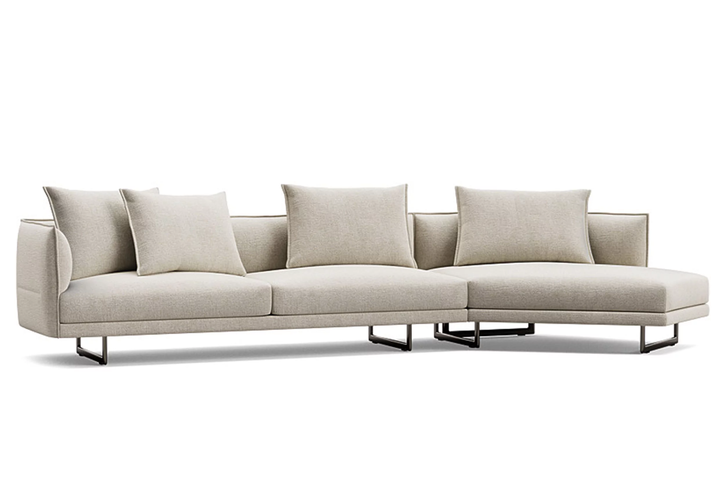 Zaza Modular Sofa with Keystone Chaise