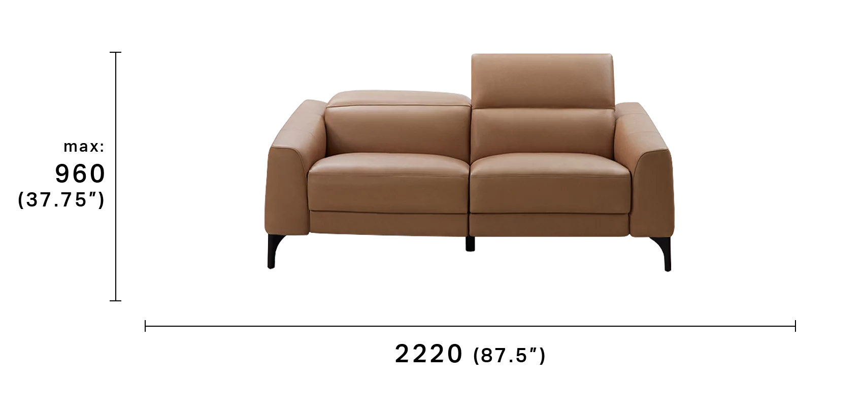 Reo 2.5 Seater Sofa 2220mm W