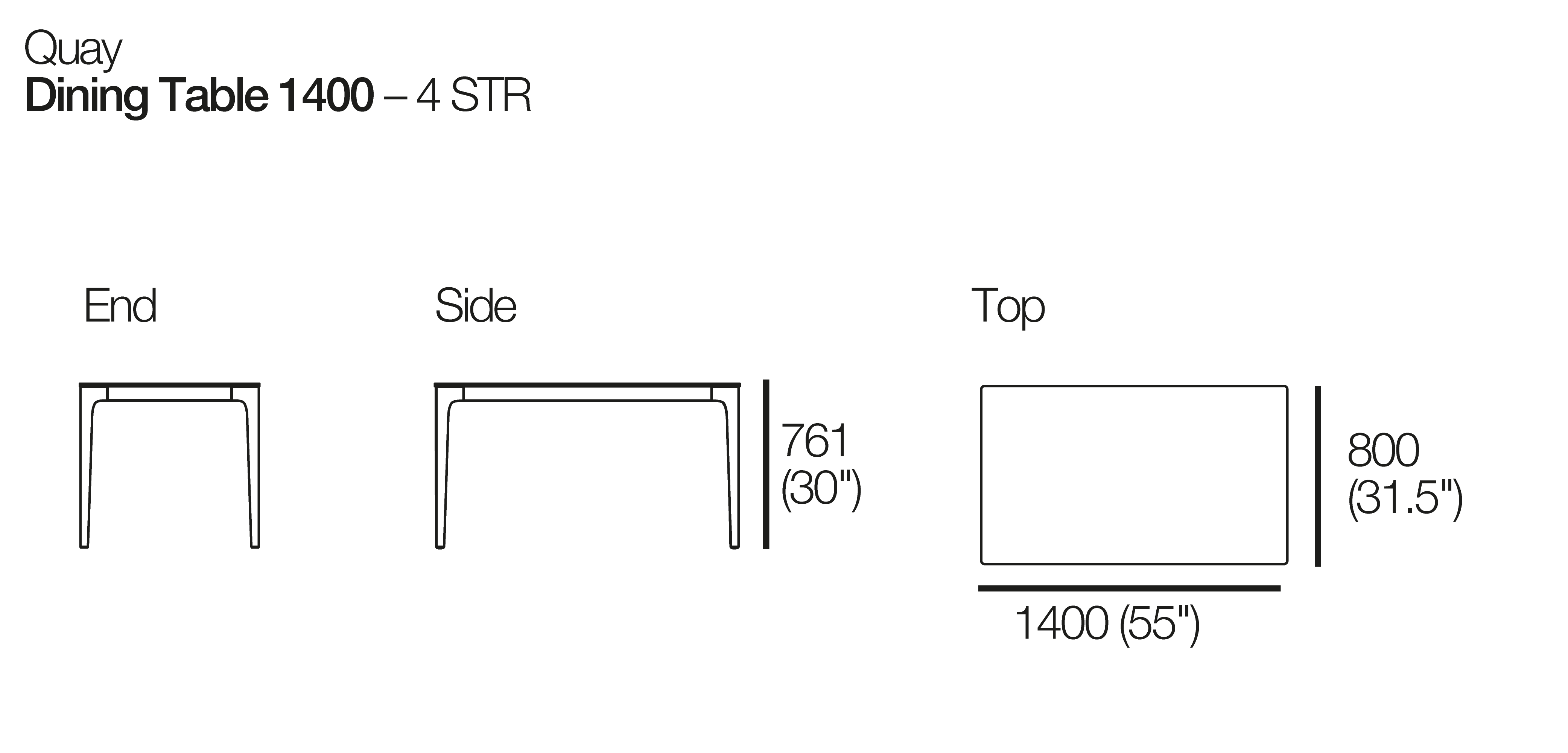 Quay Dining Table King Living