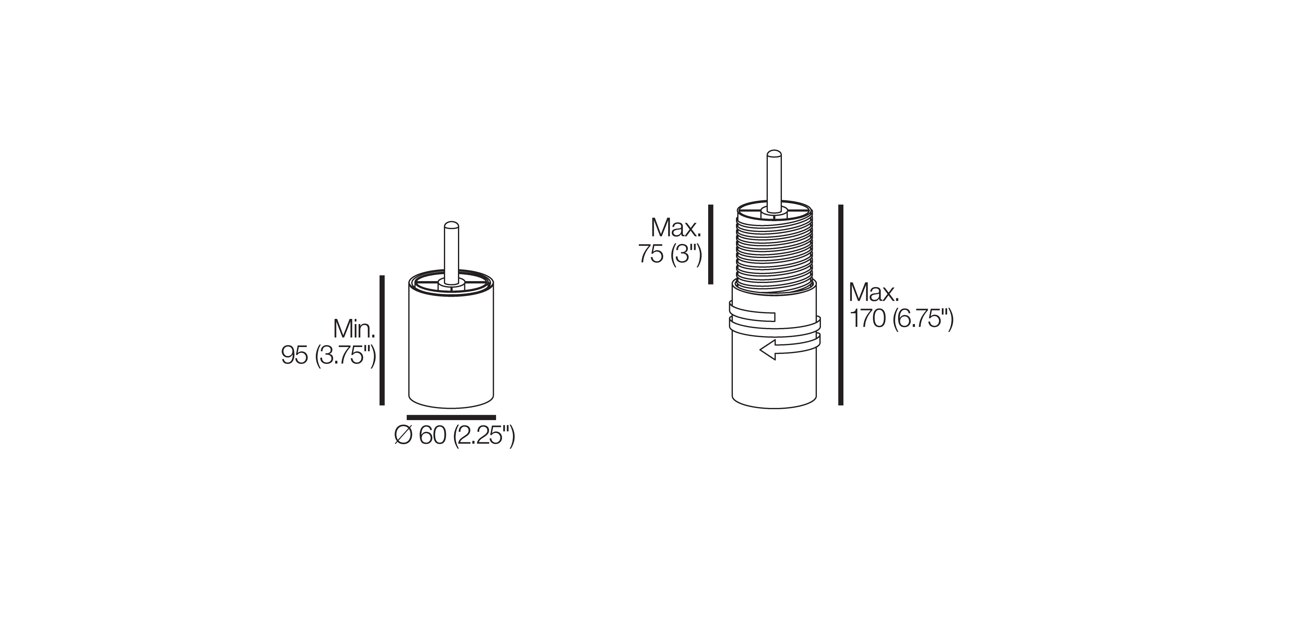 High Adjustable Universal Sofa Leg Silver Trim King Living