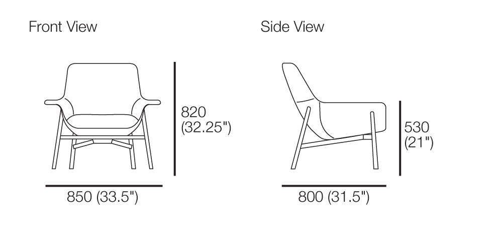 small recliner dimensions
