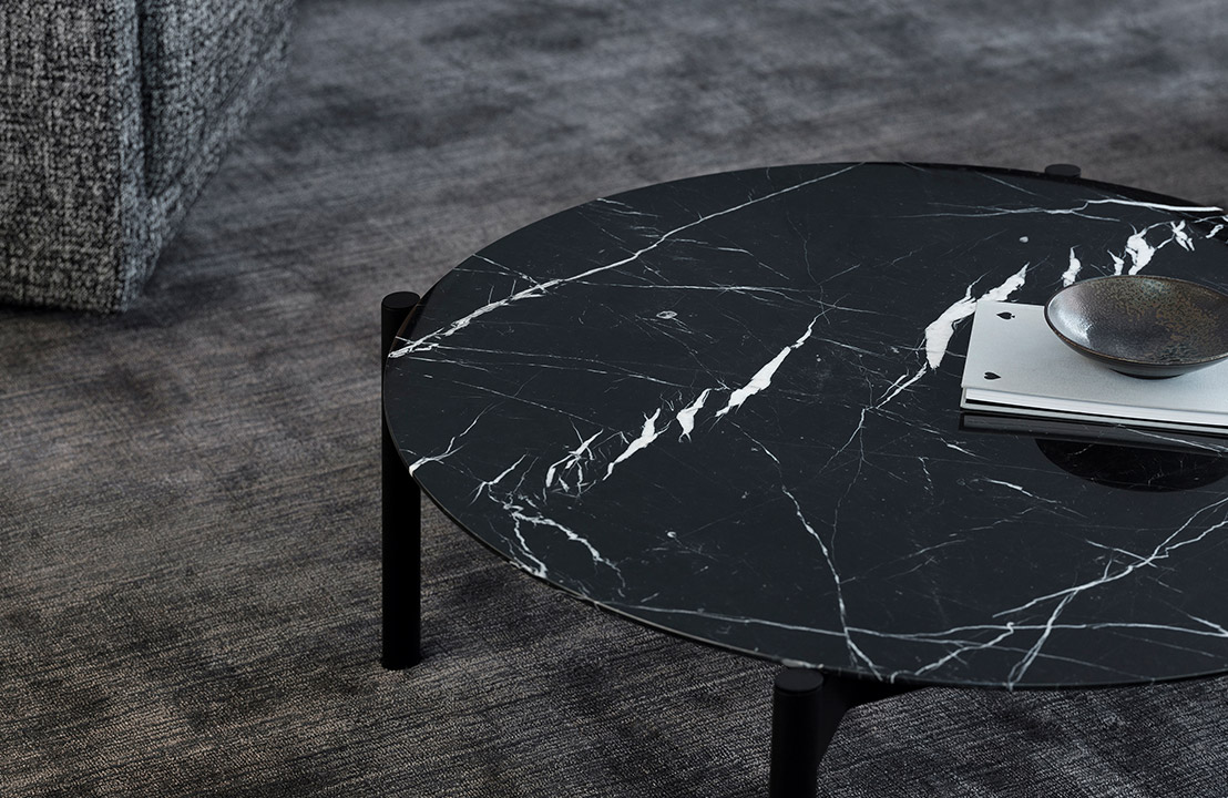 Eto Marble Coffee Table | Occasional Tables| Timber Veneer | Round ...