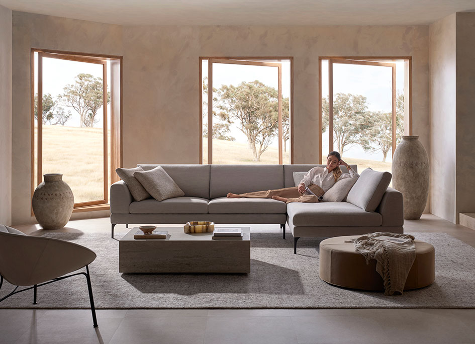 Plaza Modular Sofa Contemporary design Lounge Couch King Living